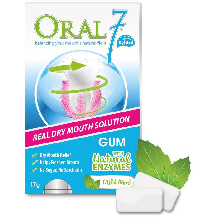 Oral7® Moisturizing Dry Mouth Gum - (12pcs)